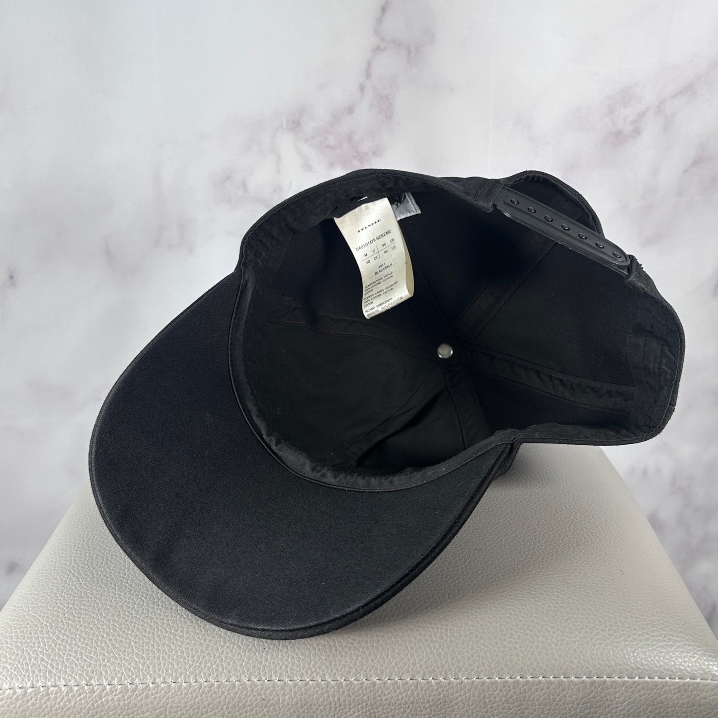Rick Owens DRKSHDW Lido S/S24 Black Embroidered Snapback Hat