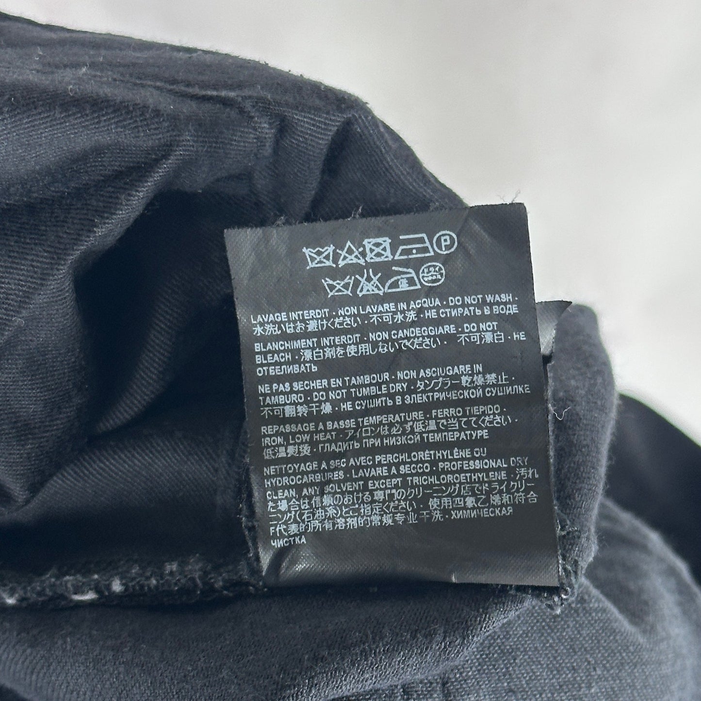 Saint Laurent Paris Hedi Slimane Black D02 Skinny Low Waist Denim
