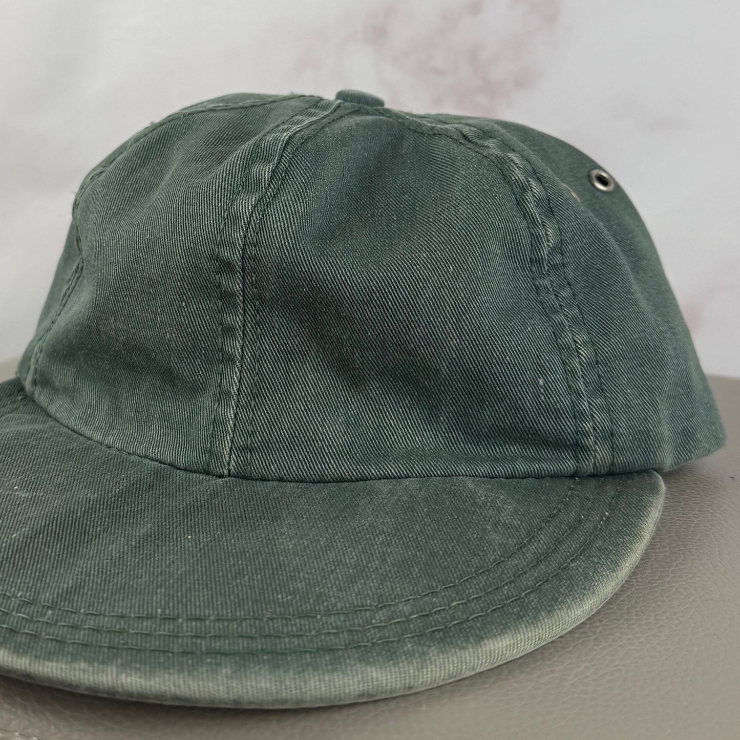 Vintage 80s Faded Green Flatbrim Hat