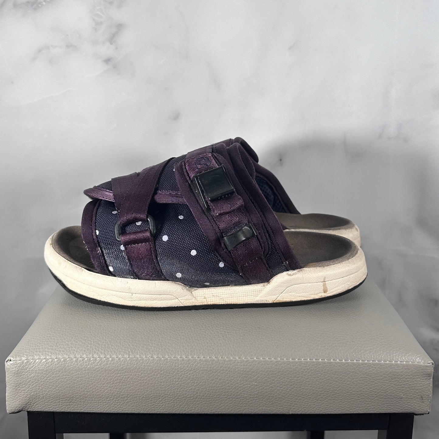 Visvim Navy Purple Polka Dot Christo