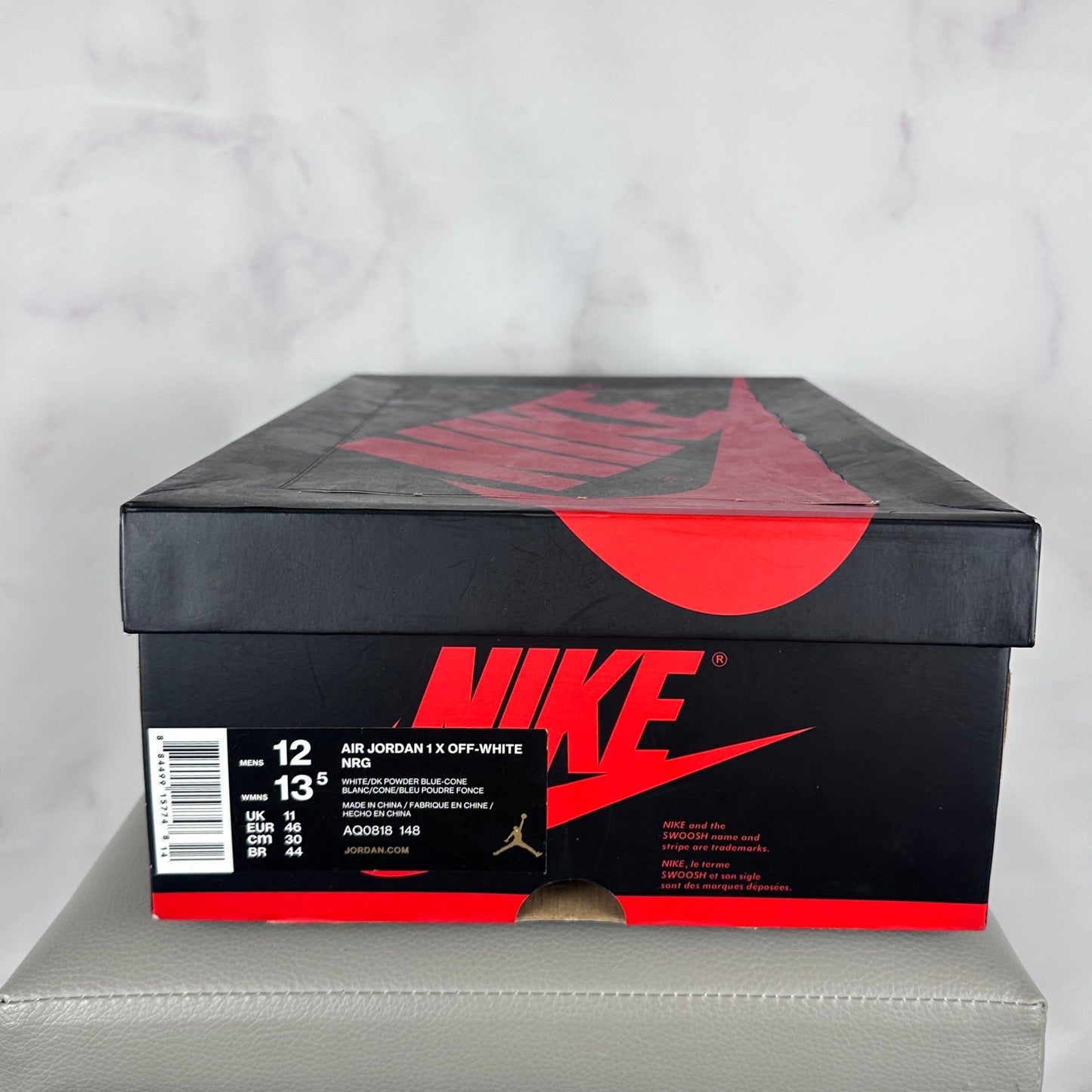 Nike x Off-White Jordan 1 Retro High University Blue UNC c/o Virgil Abloh
