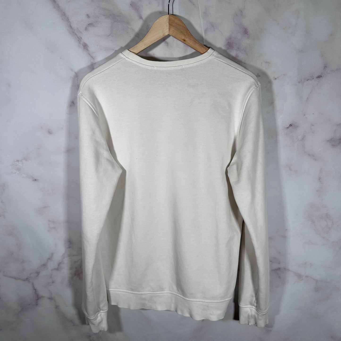 Moschino Milano Cream Logo Crewneck Sweatshirt