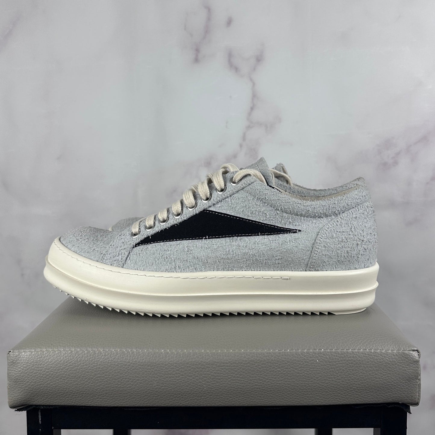Rick Owens DRKSHDW Vintage Sneaker Oyster/Black Suede Low