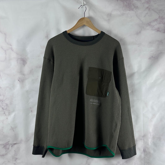 Hidden NY x And Wander Olive PE Waffle Thermal Longsleeve