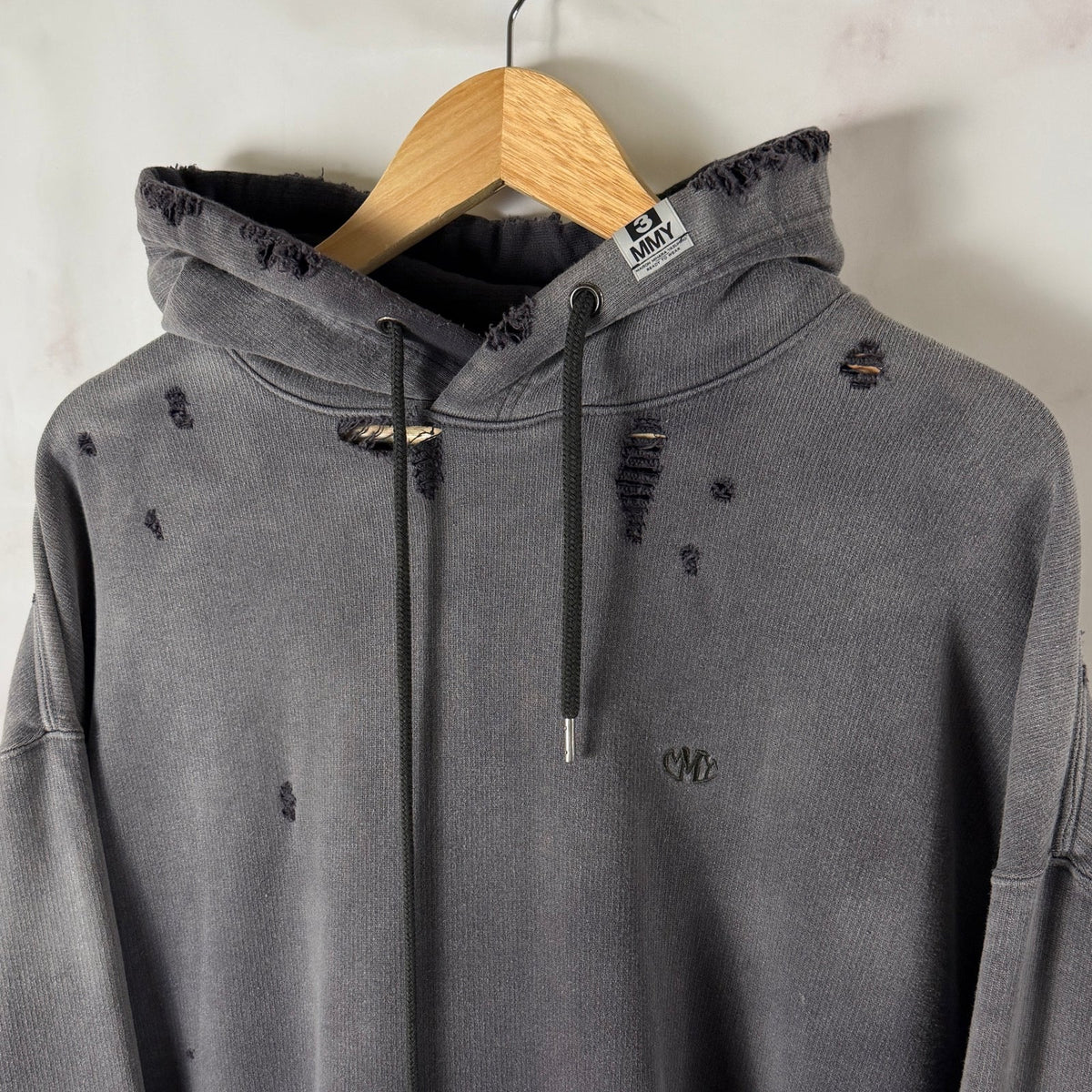 Maison Mihara Yasuhiro Sun Faded Distressed Hoodie