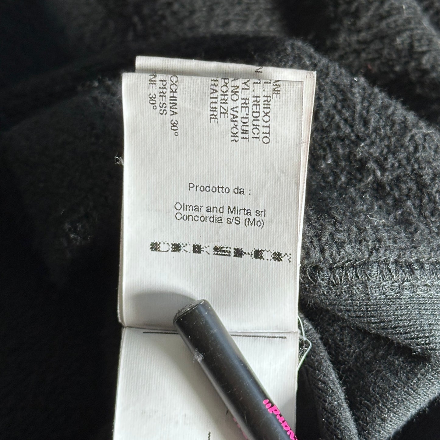 Rick Owens DRKSHDW Black Long Asymmetrical Crewneck