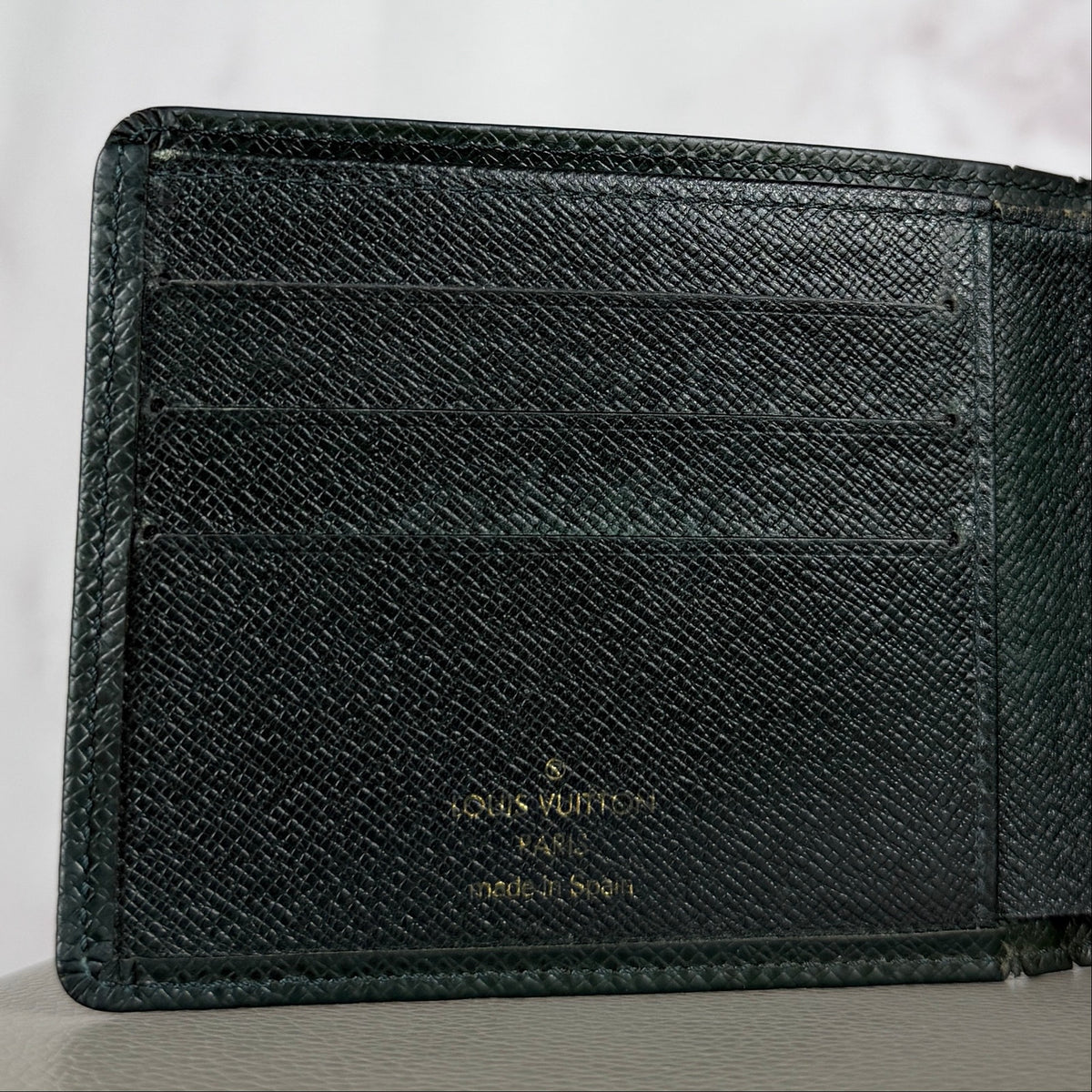 Louis Vuitton Green Epi Bifold Wallet