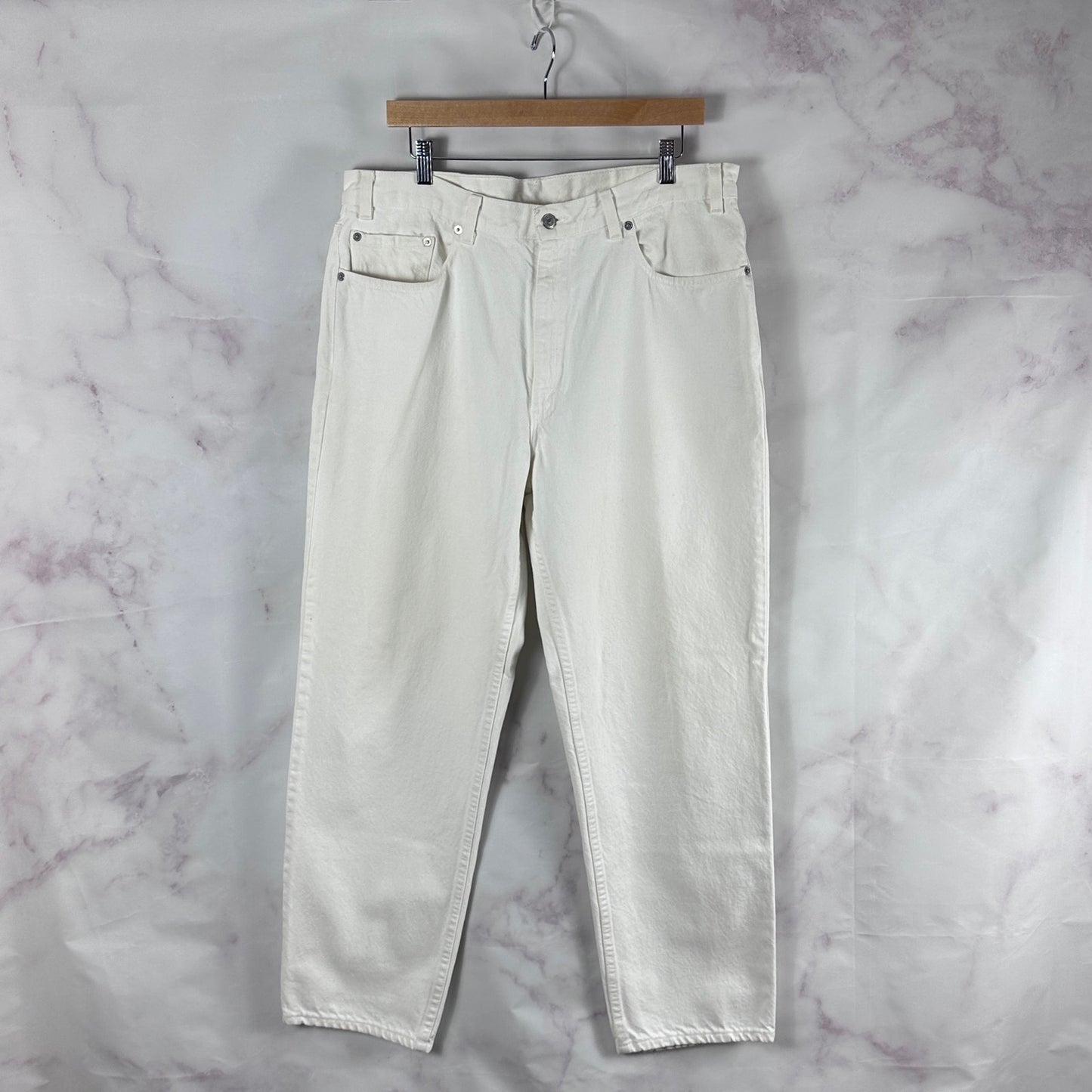 Vintage 90s Levi’s 550 White Relaxed Fit Denim