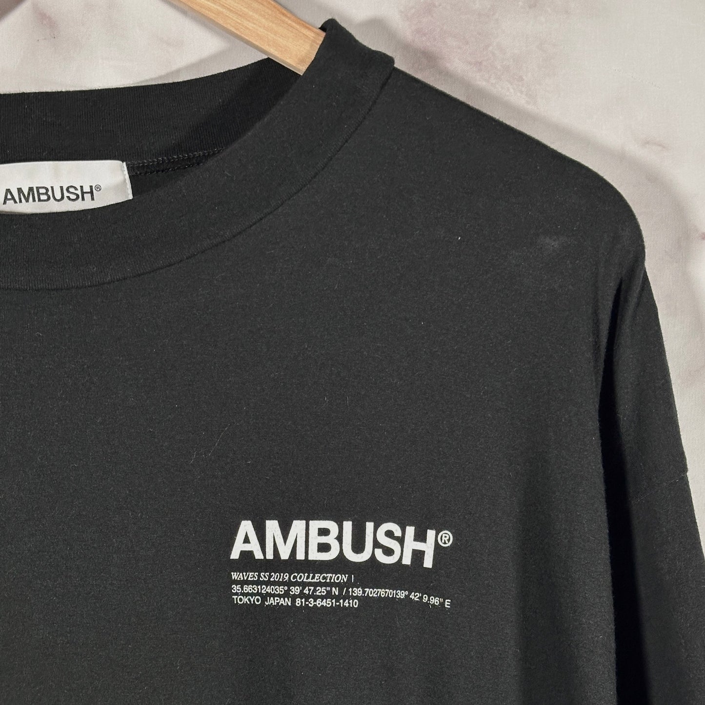 Ambush S/S19 Black Flap Tee