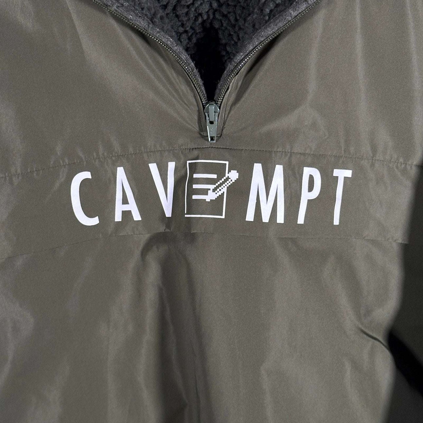 Cav Empt Green Half-Zip Pullover