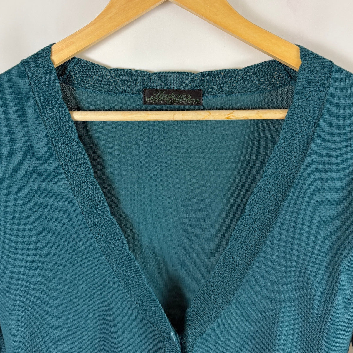 Hysteric Glamour Green Scorpion Knit Cardigan