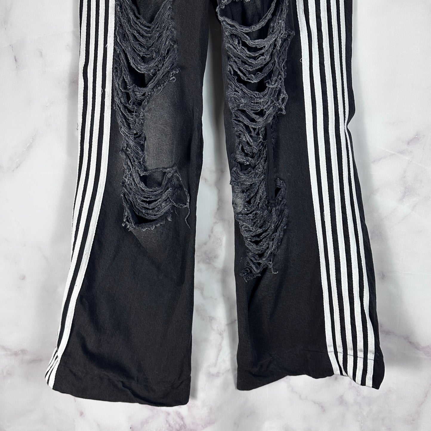 Dasyori 5-Stripe Distressed Denim