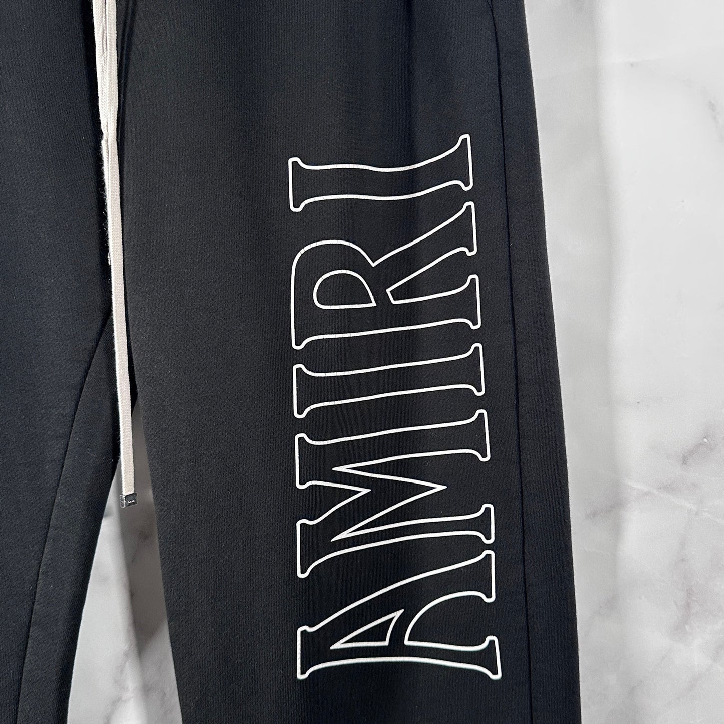 Amiri Black Zoltar Logo Heavyweight Sweatpants