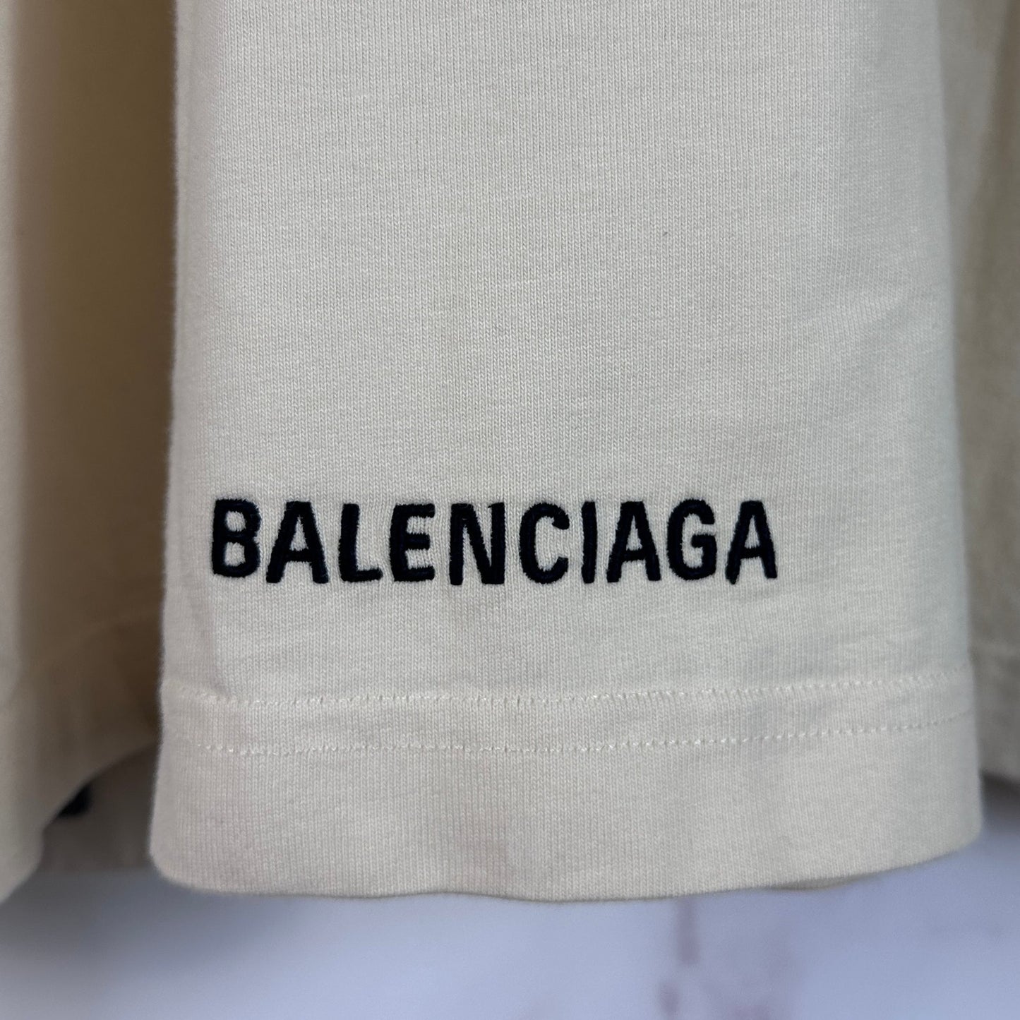 Balenciaga F/W22 Hybrid Layered Cream Longsleeve Shirt