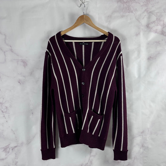 Tete Homme Japanese Red Striped Cardigan