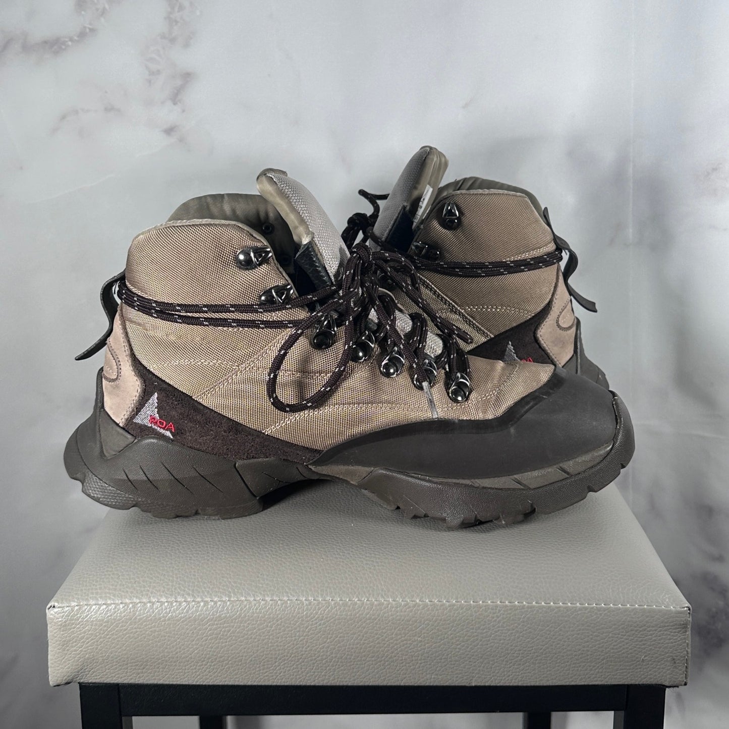 ROA Andreas Strap Boot Taupe Brown