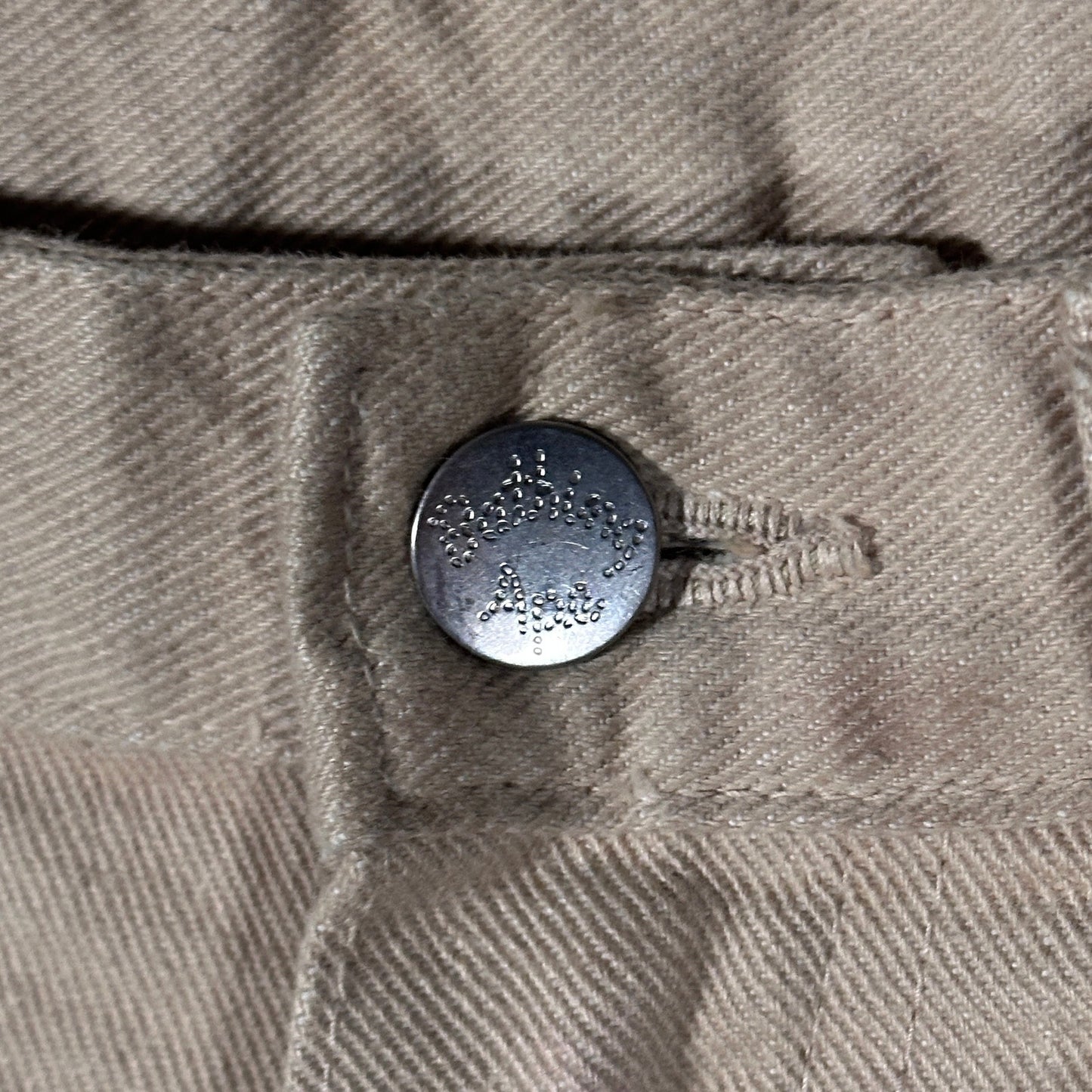 Bape Tan Double Knee Denim Work Pants