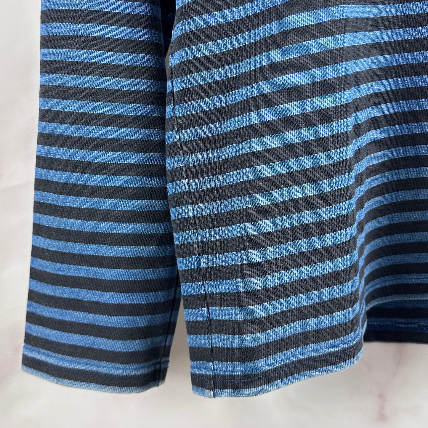 Visvim S/S14 Border Crew Indigo Striped Longsleeve