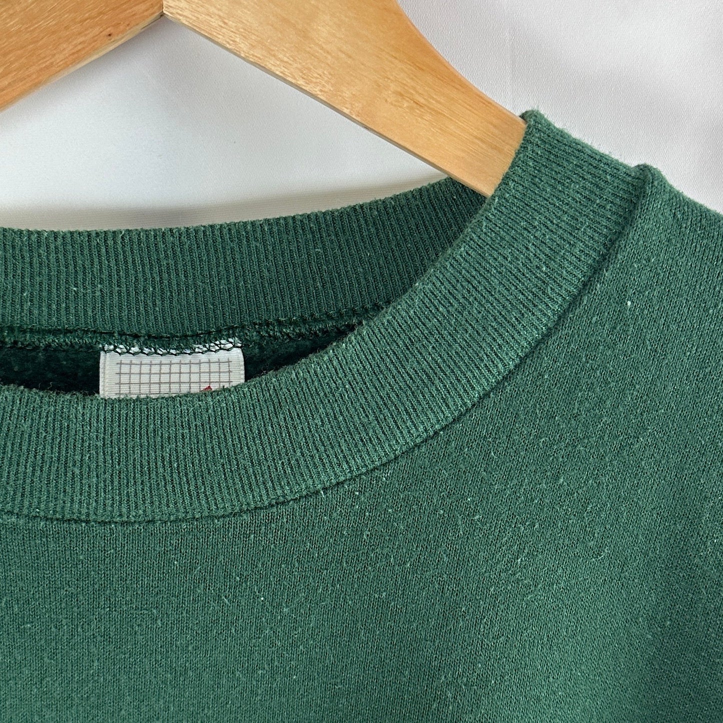 Vintage 90s Jerzees Green Crewneck Sweatshirt