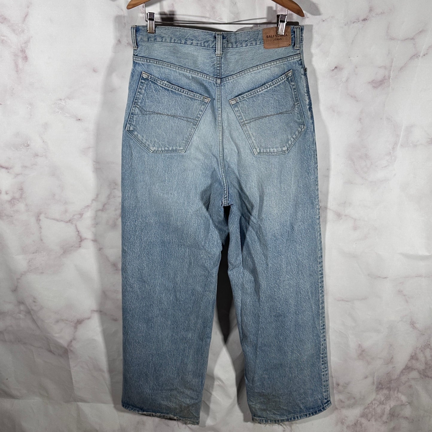 Balenciaga Light Wash Baggy Denim