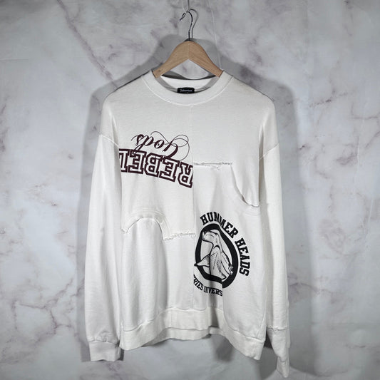 Undercoverism White Rebelgods Hybrid Crewneck