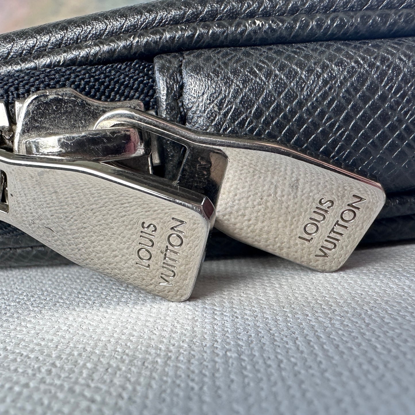 Louis Vuitton Black Leather Computer Case