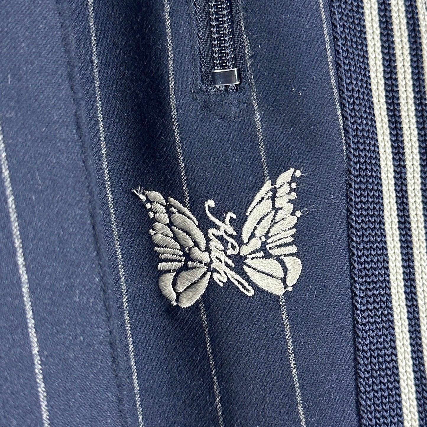 Needles x Kith Double Knit Navy Striped Track Pants