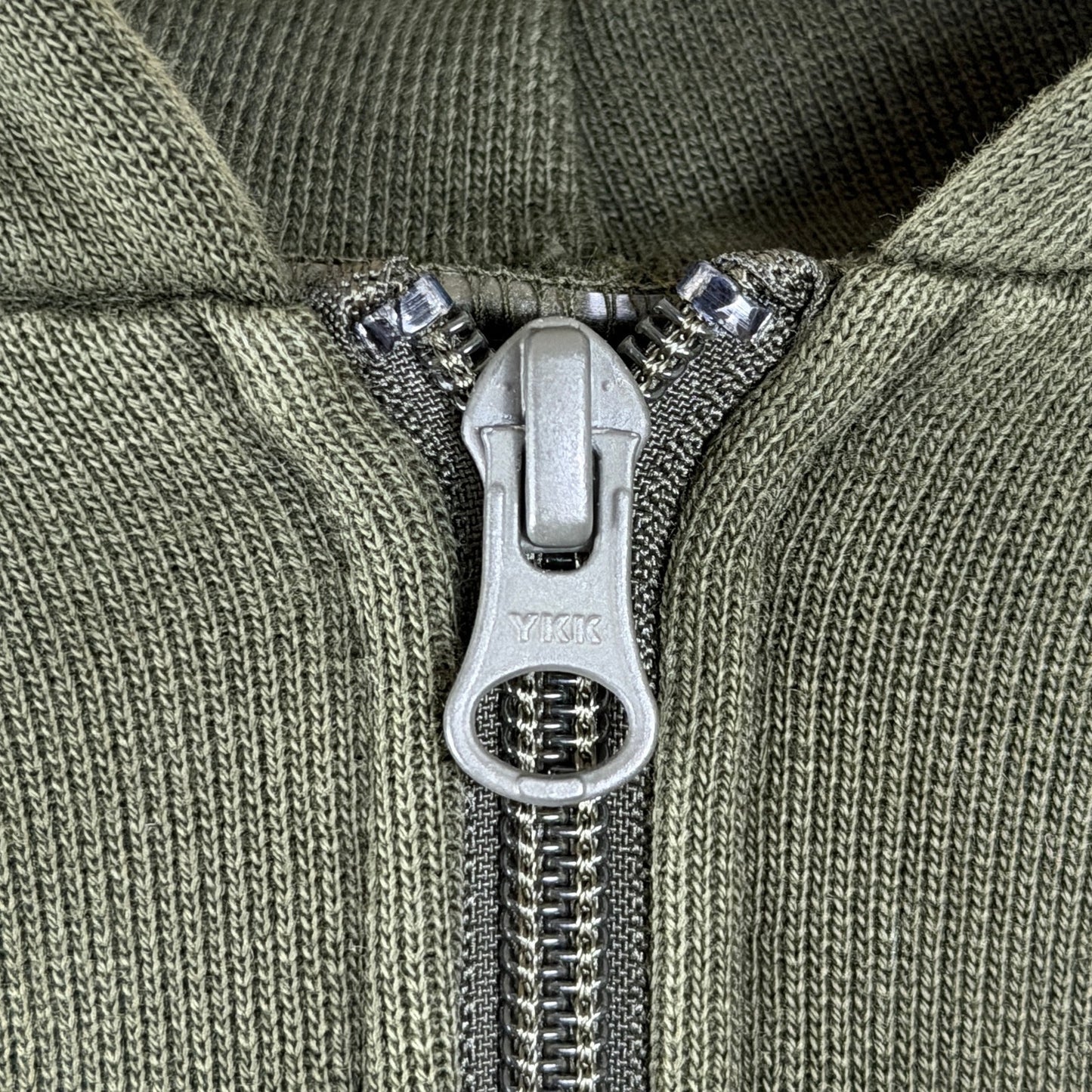 Greg Ross Green Heavyweight Zip-Up Hoodie