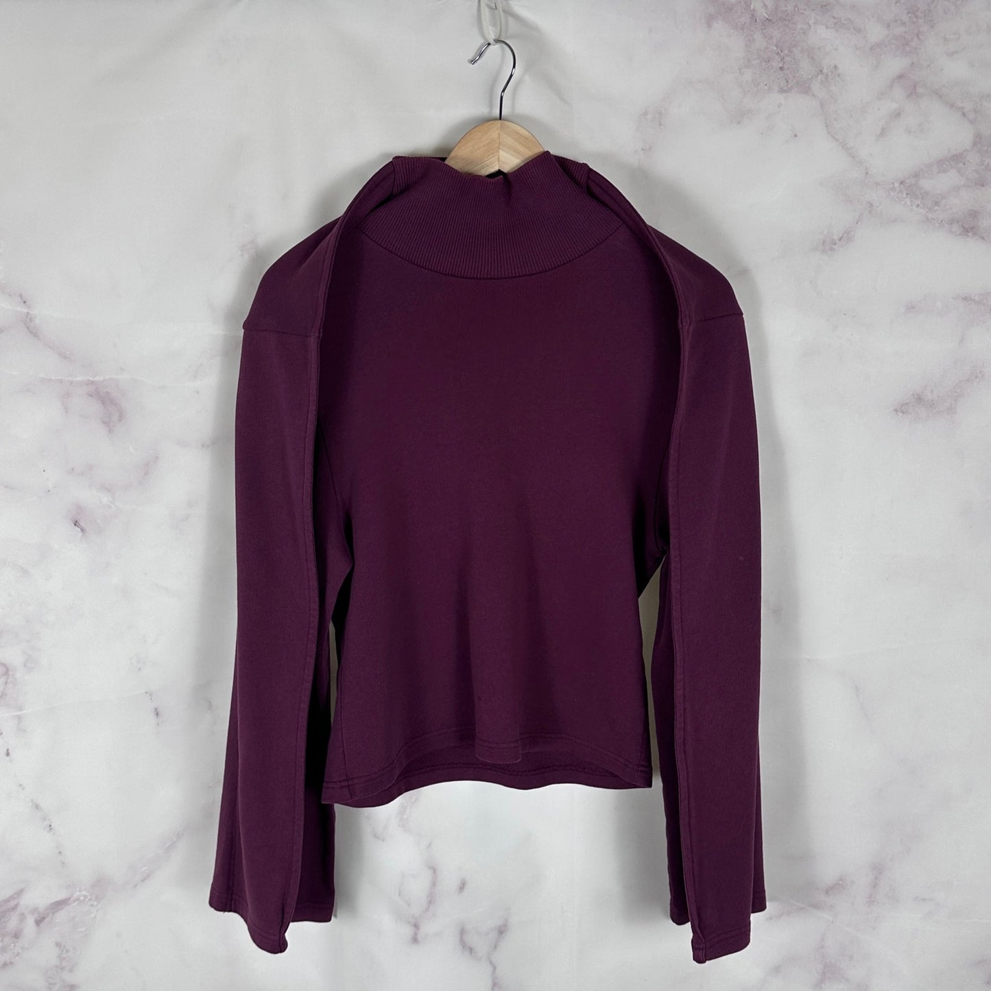 Y/Project Burgundy Flap Layer Sweatshirt