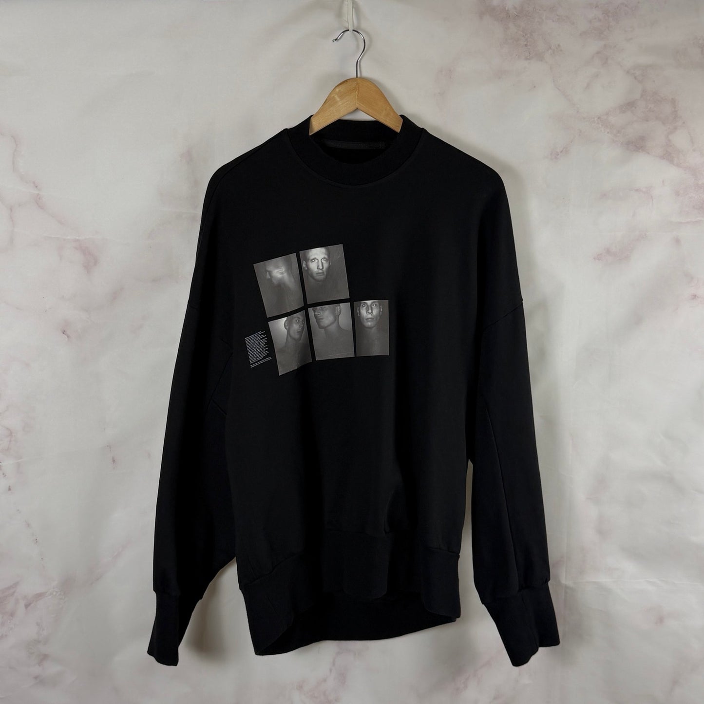 Julius F/W19 Poetic Terrorism Black Photo Crewneck