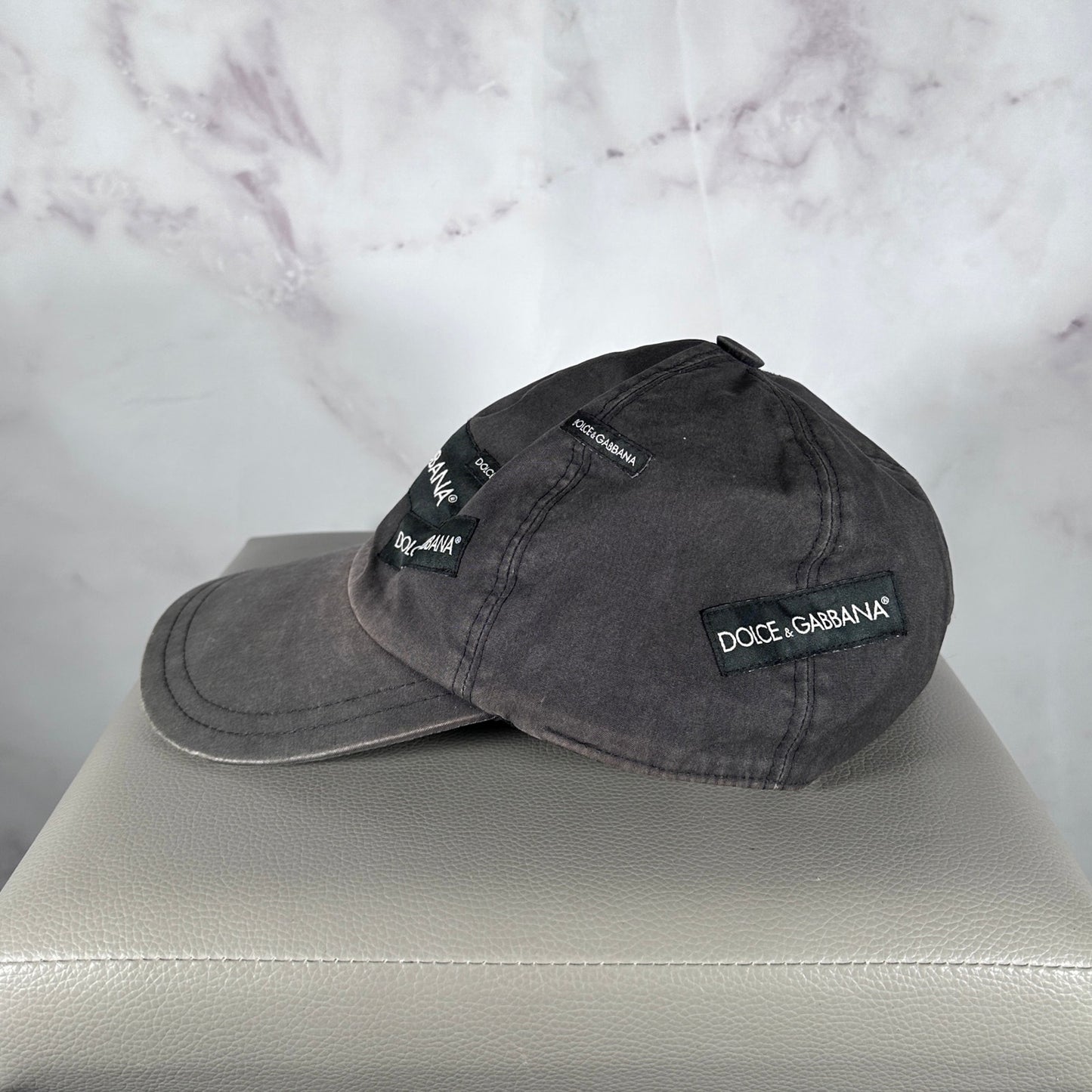 Dolce & Gabbana Grey Patch Logo Hat