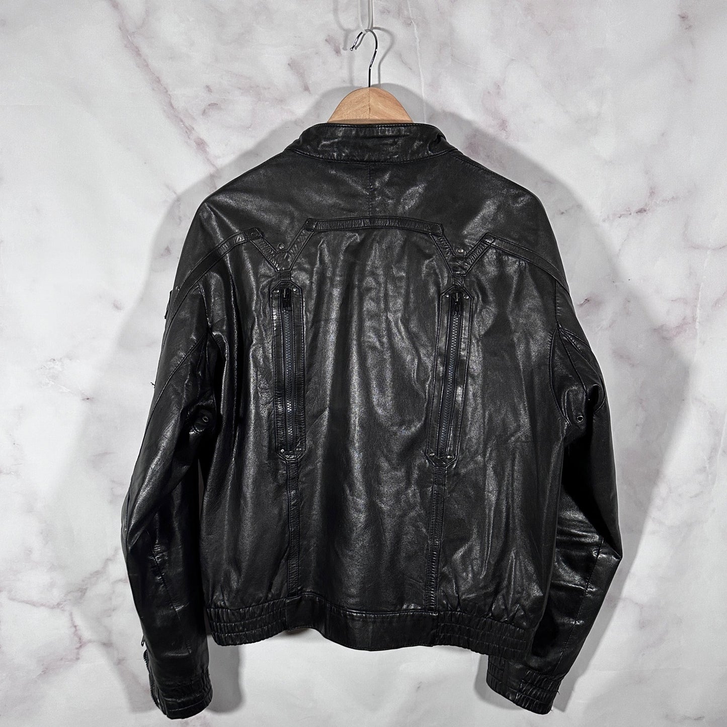 Hein Gericke Harley Davidson Black Leather Biker Jacket