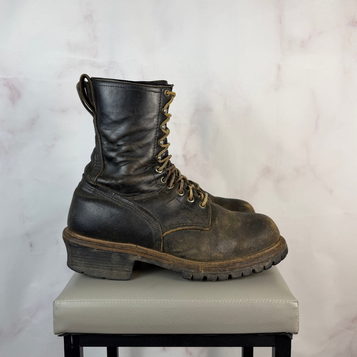 Red Wing 218 Logger Brown Leather Boots