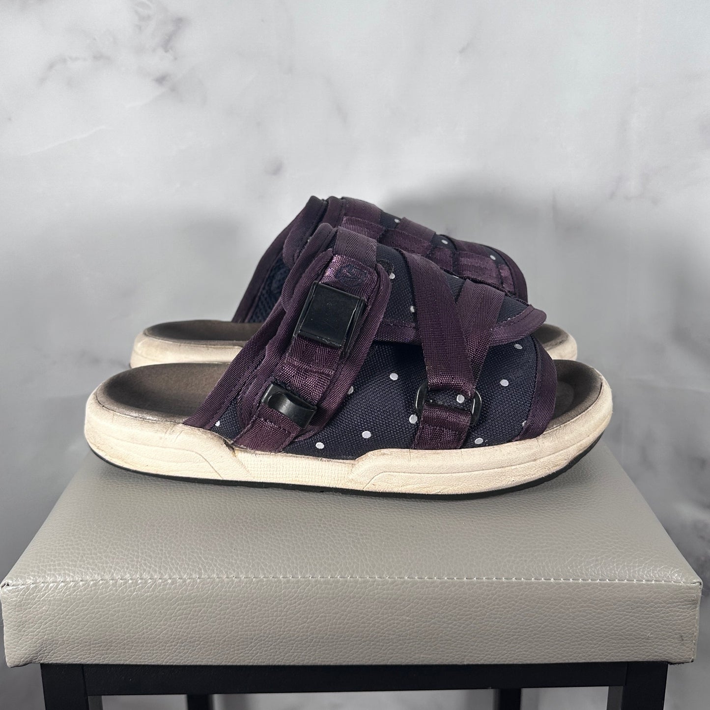 Visvim Navy Purple Polka Dot Christo