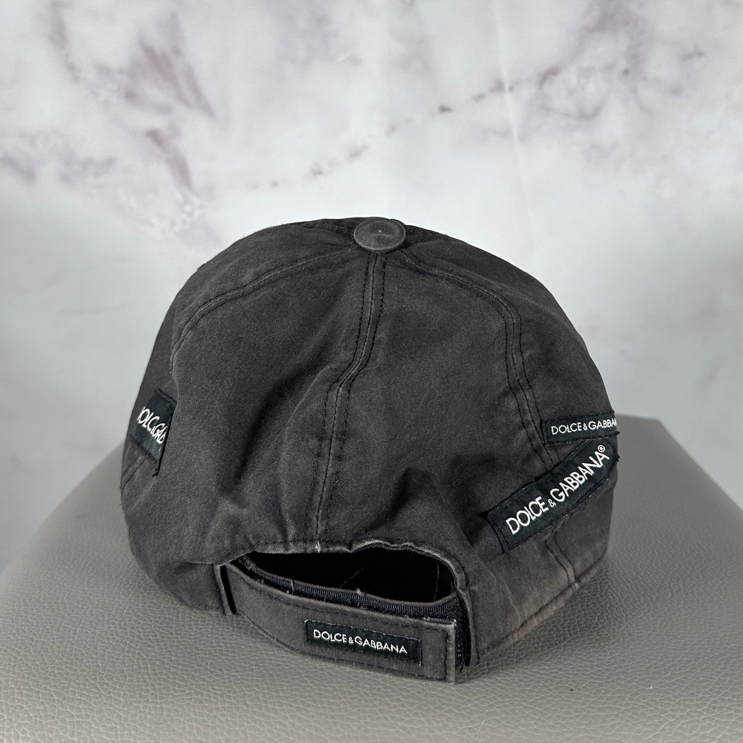 Dolce & Gabbana Grey Patch Logo Hat