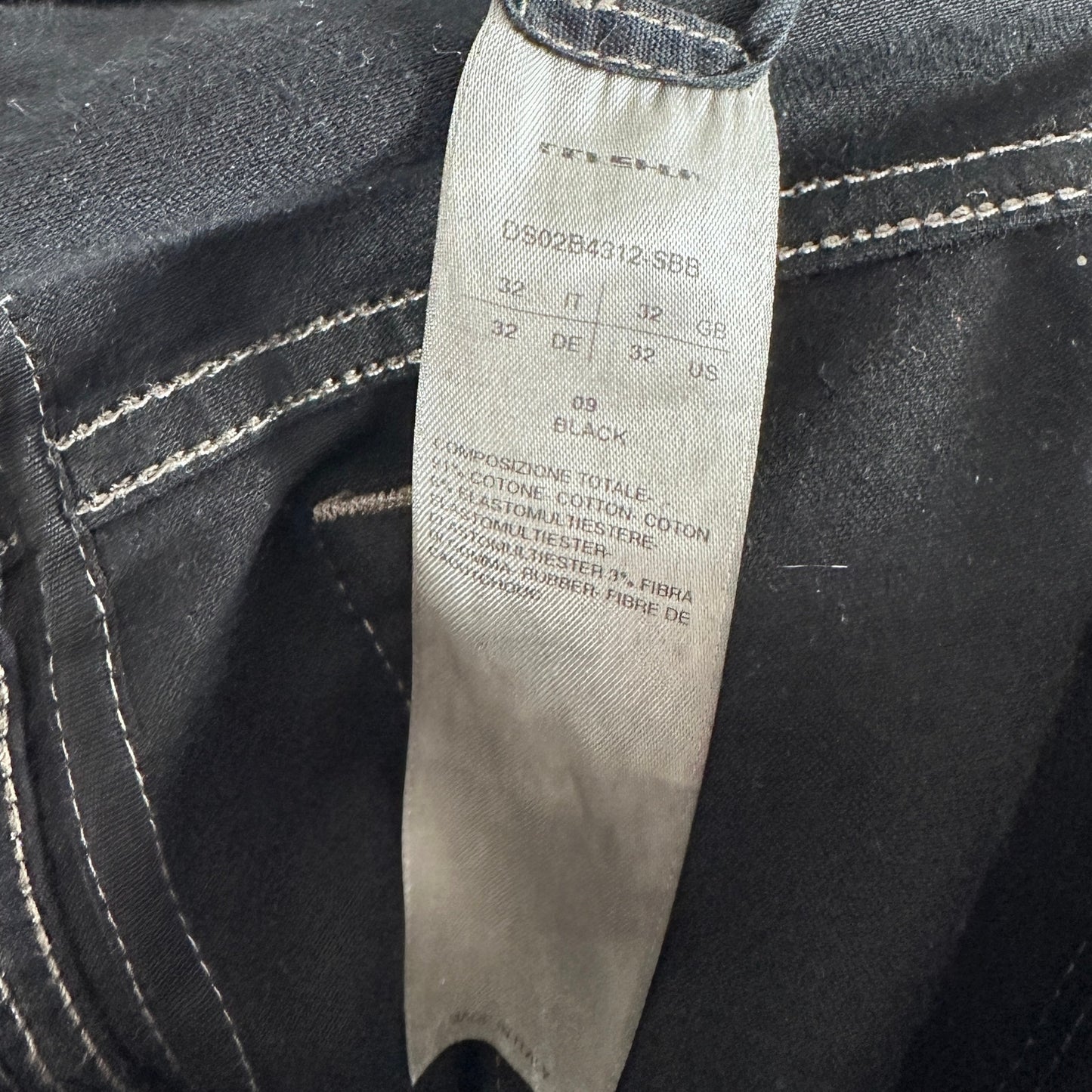 Rick Owens DRKSHDW Black Creatch Pants