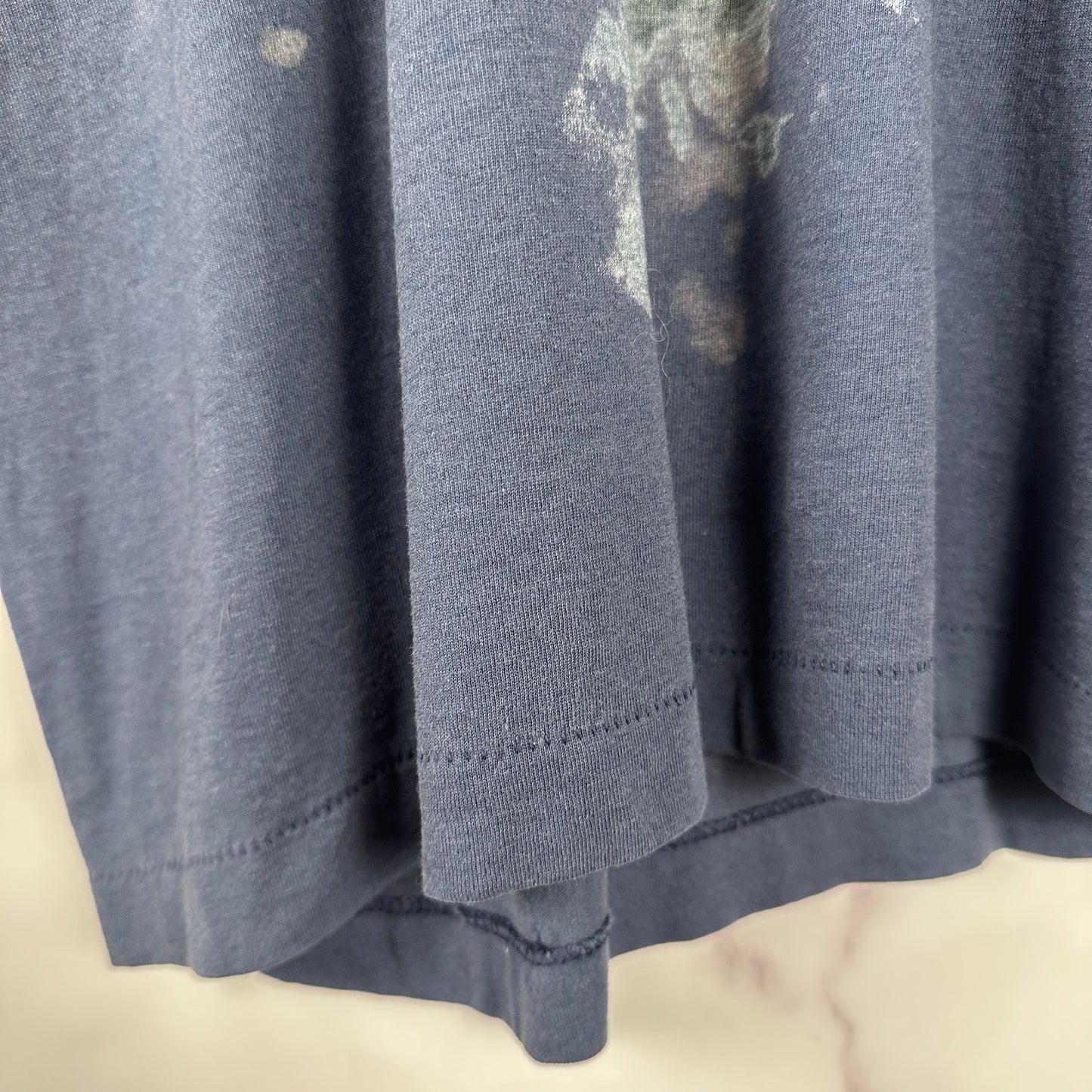 Vintage Thrashed Blue Pocket Tee