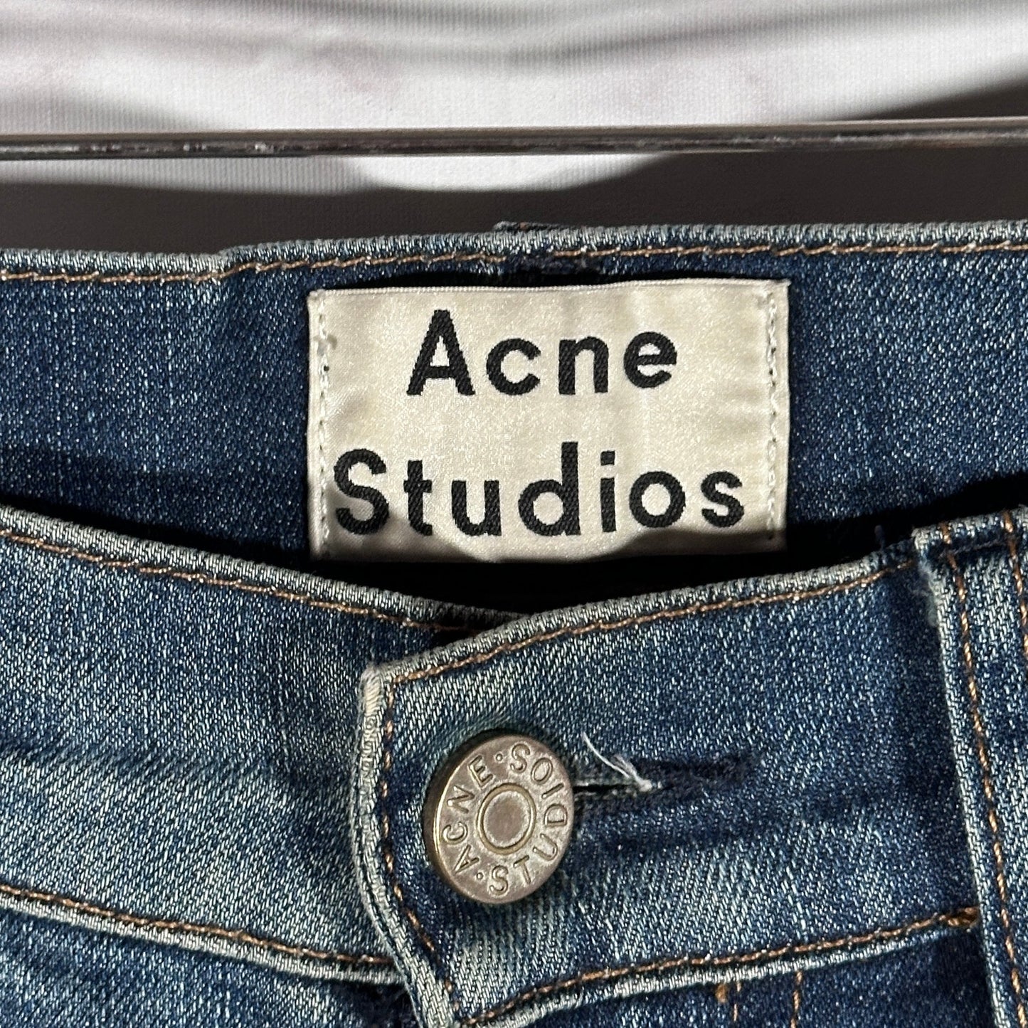 Acne Studios Ace Raw Gothic Distressed Denim