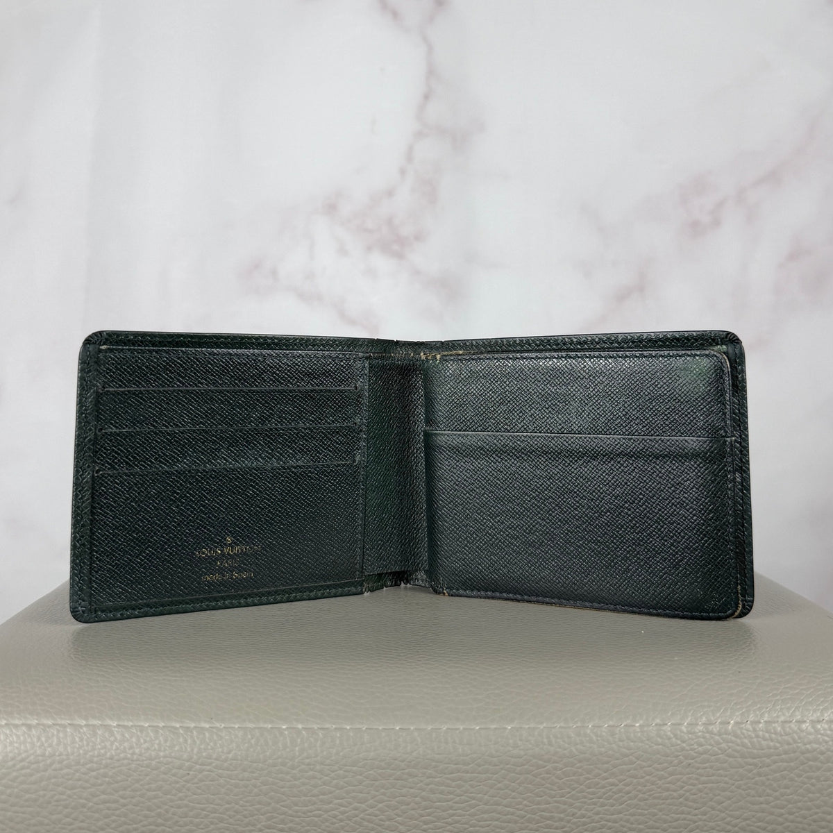 Louis Vuitton Green Epi Bifold Wallet