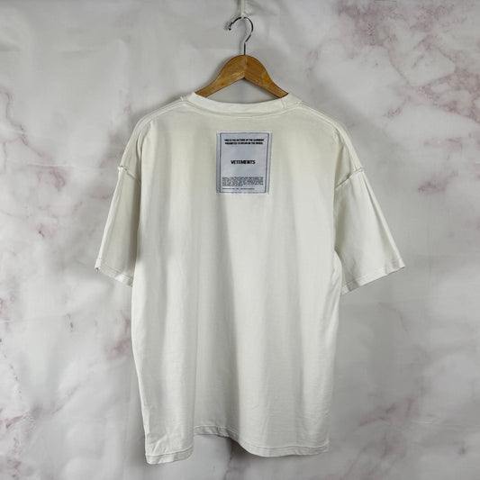 Vetements DHL Inside Out White Label Tee