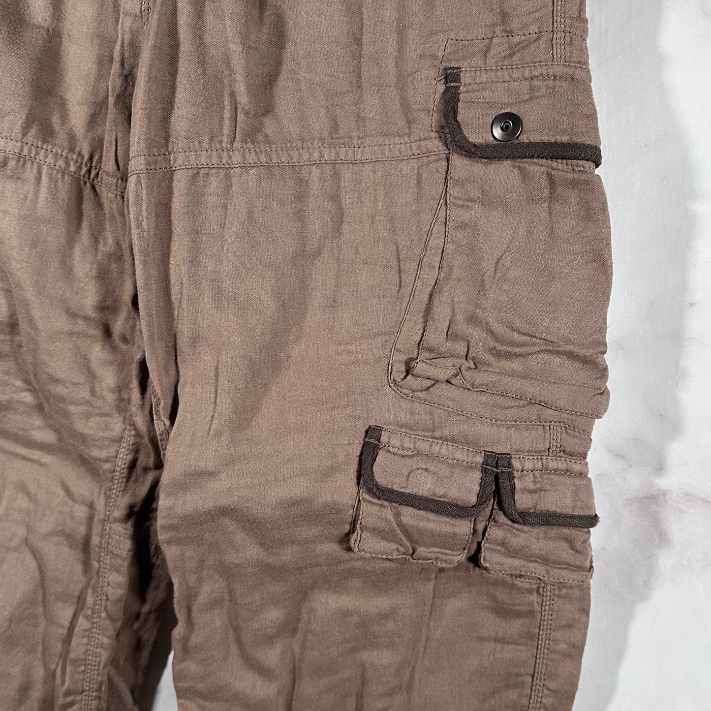 PPFM Brown Multi-Pocket Cargo Pants