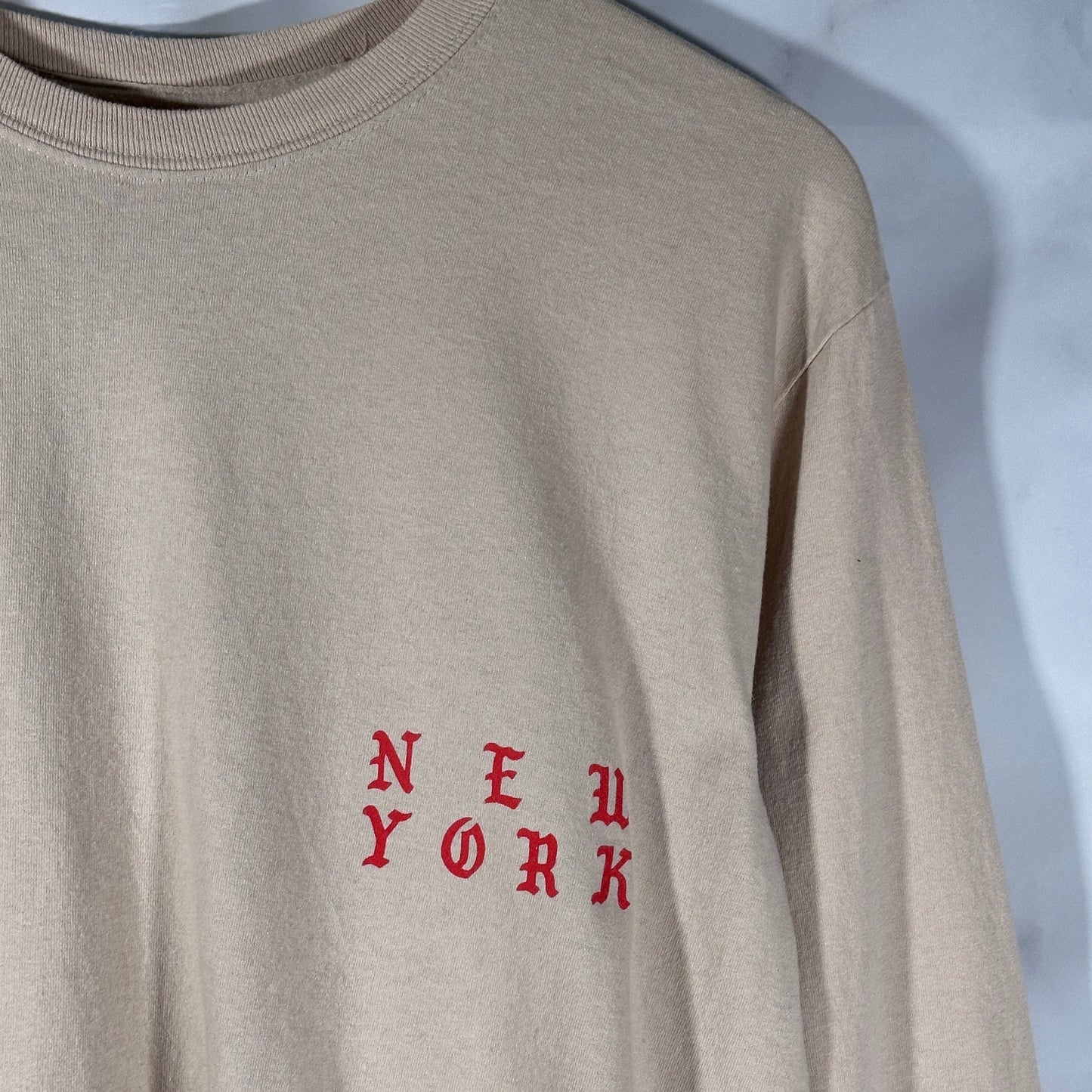 Kanye West The Life of Pablo Tour New York  Exclusive Tan Longsleeve