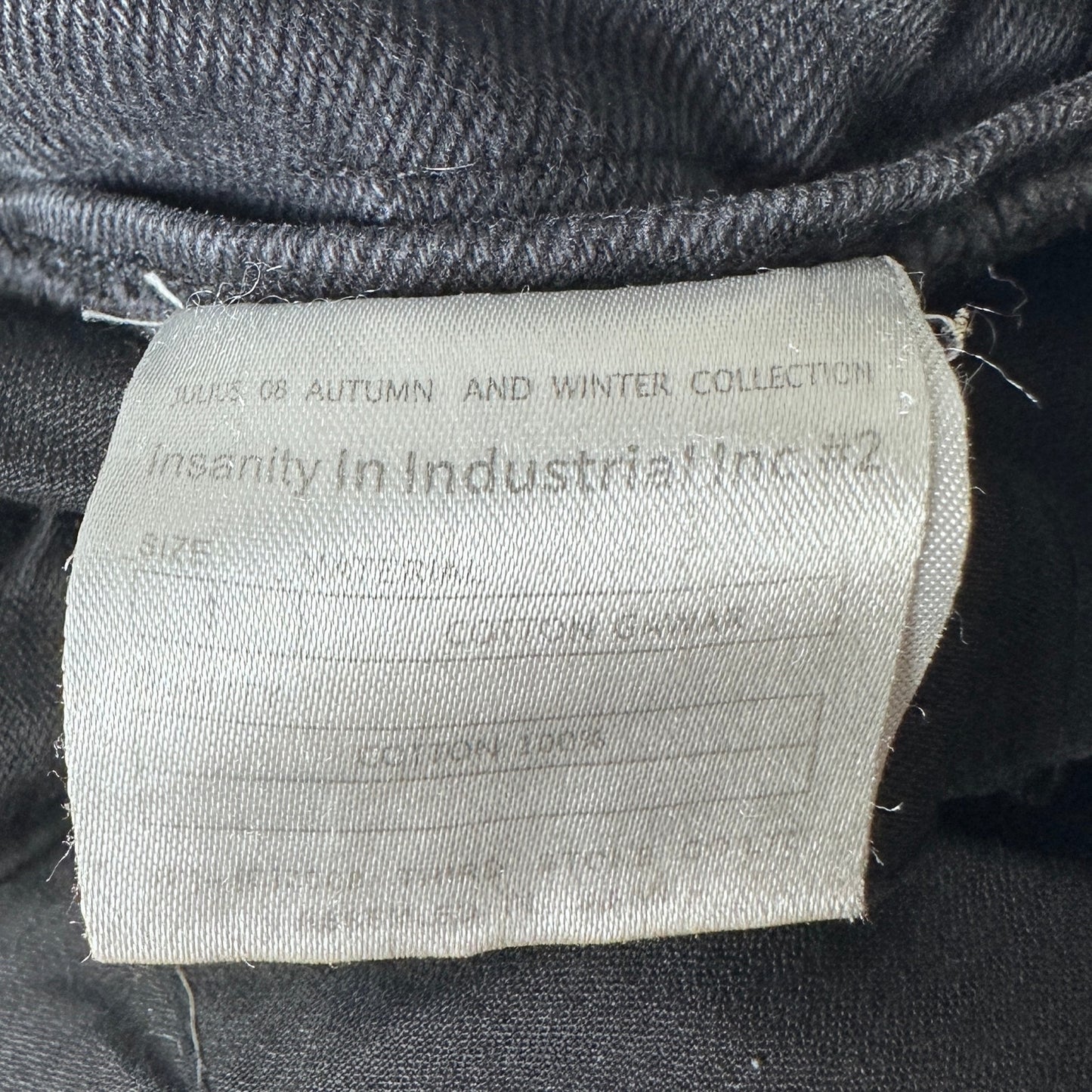 Julius A/W08 Black Gas Mask Cargo Pants