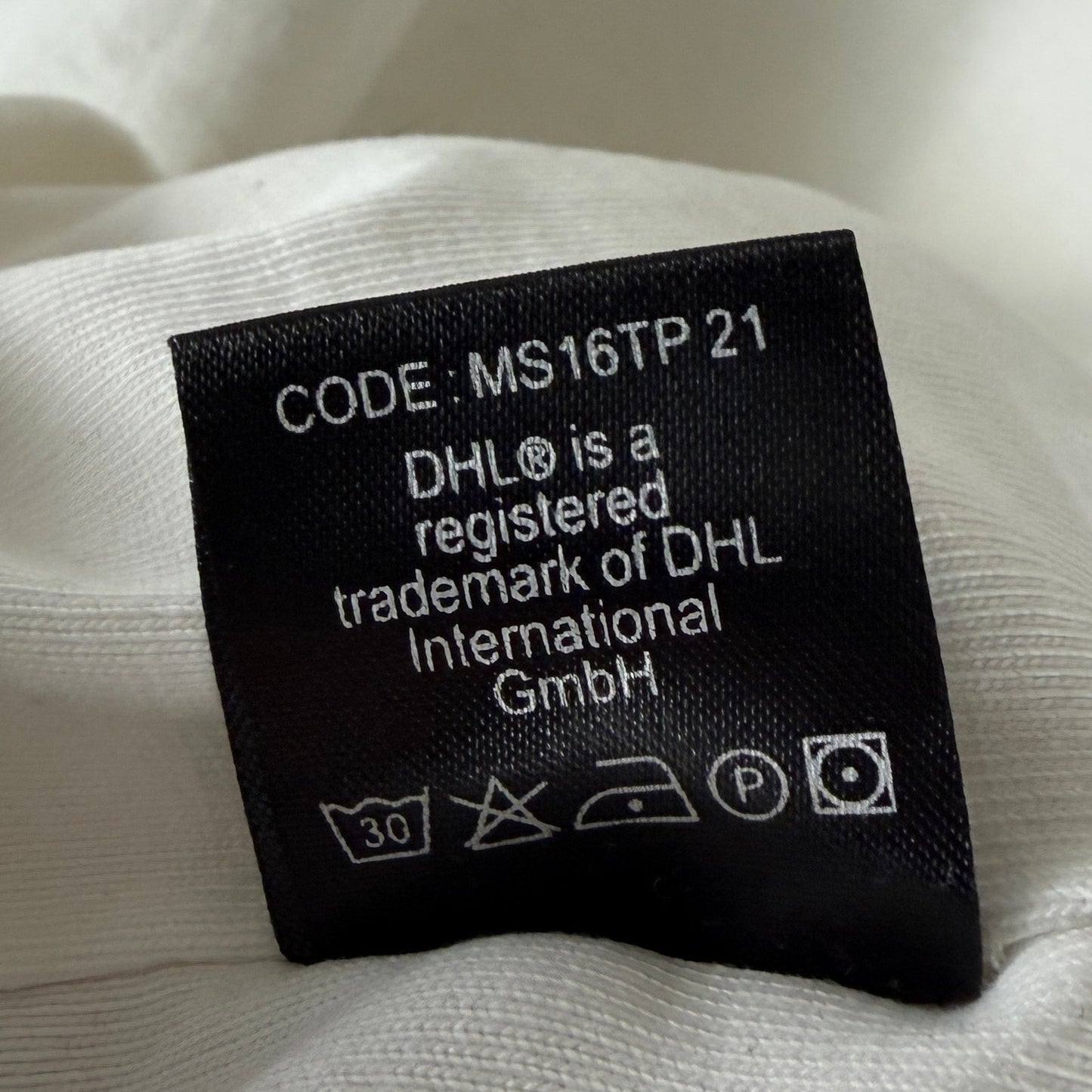 Vetements DHL Inside Out White Label Tee