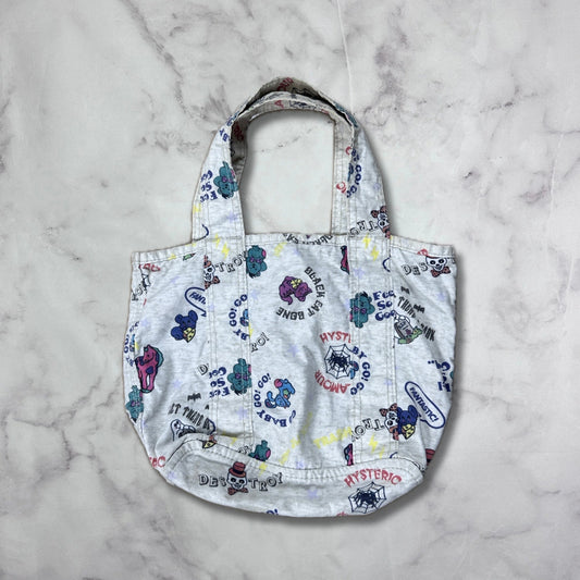 Hysteric Glamour Small AOP Heather Grey Tote Bag