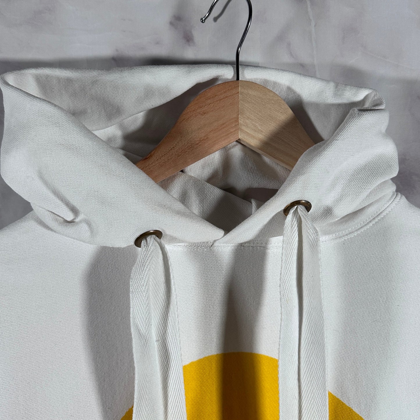 Kapital White Rain Smiley Hoodie