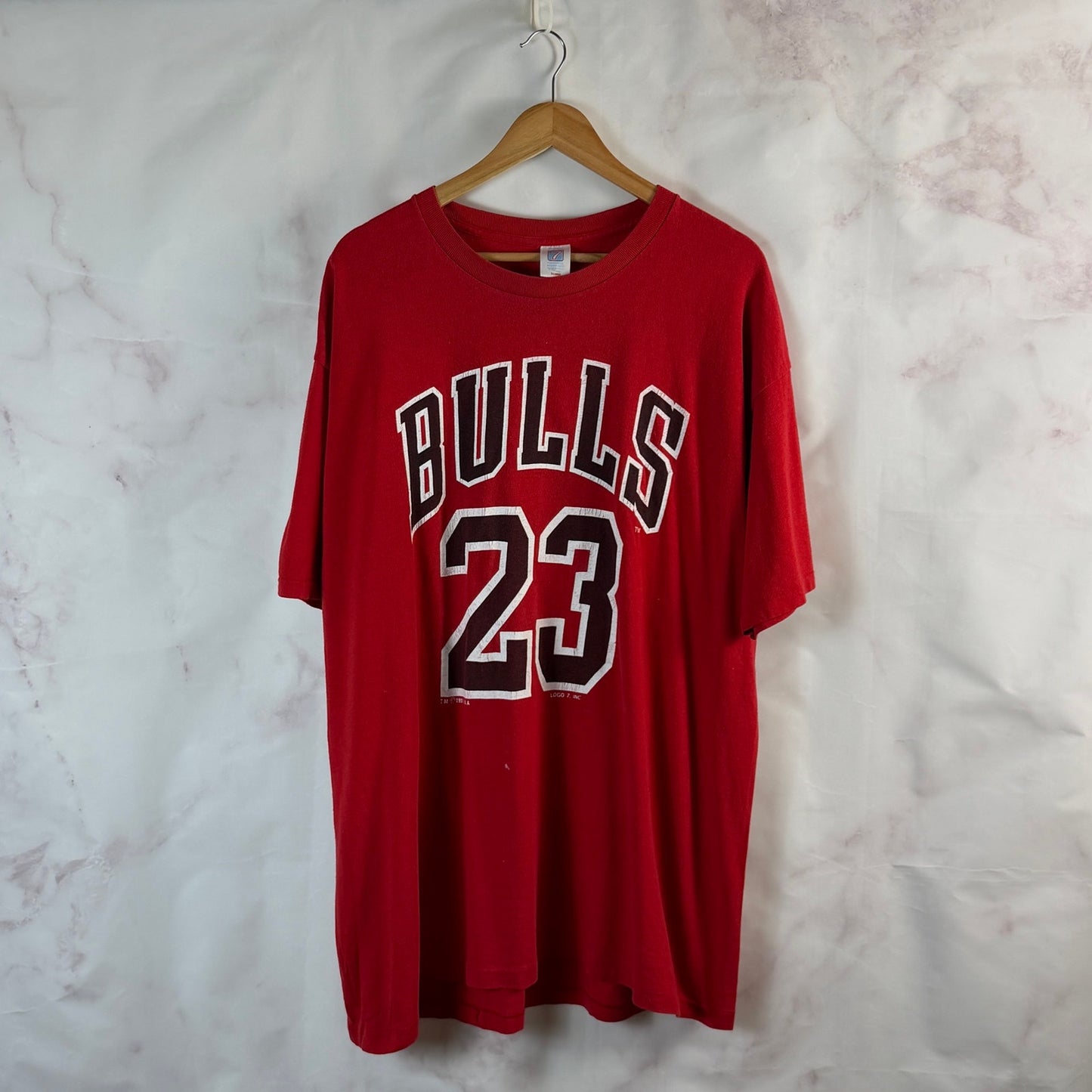 Vintage 1990 Logo 7 Michael Jordan Chicago Bulls Tee
