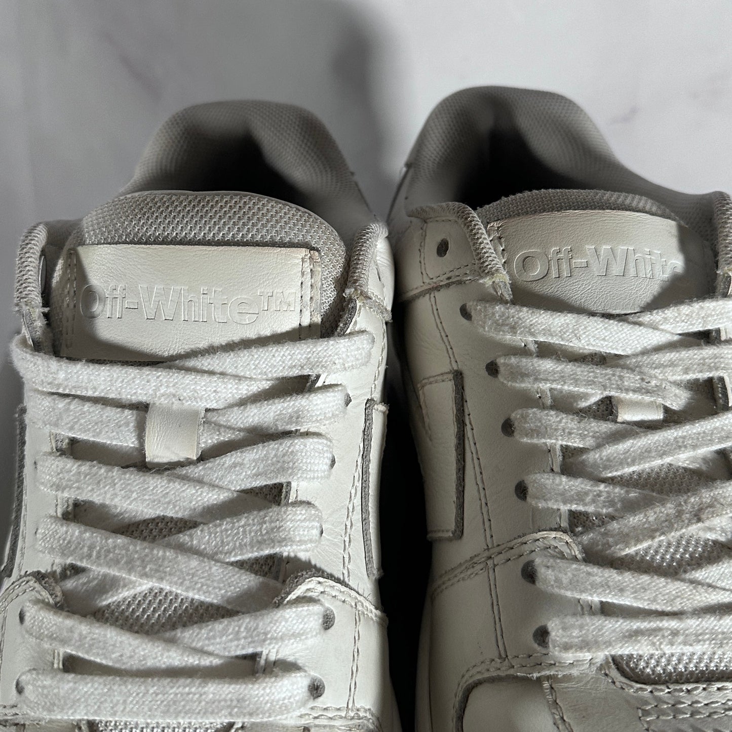 Off-White White/Lavender Out of Office “For Walking”