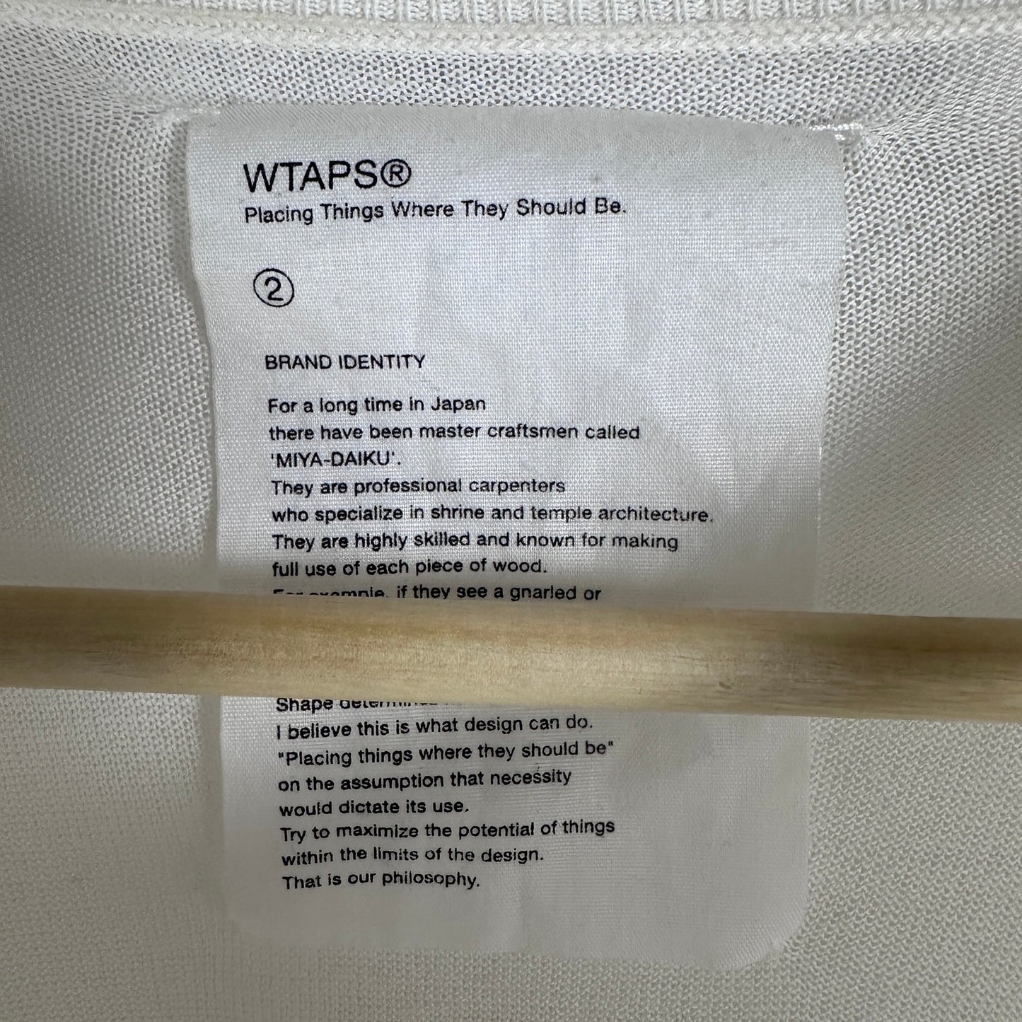 WTAPS White Sleeve Stripe Sweater