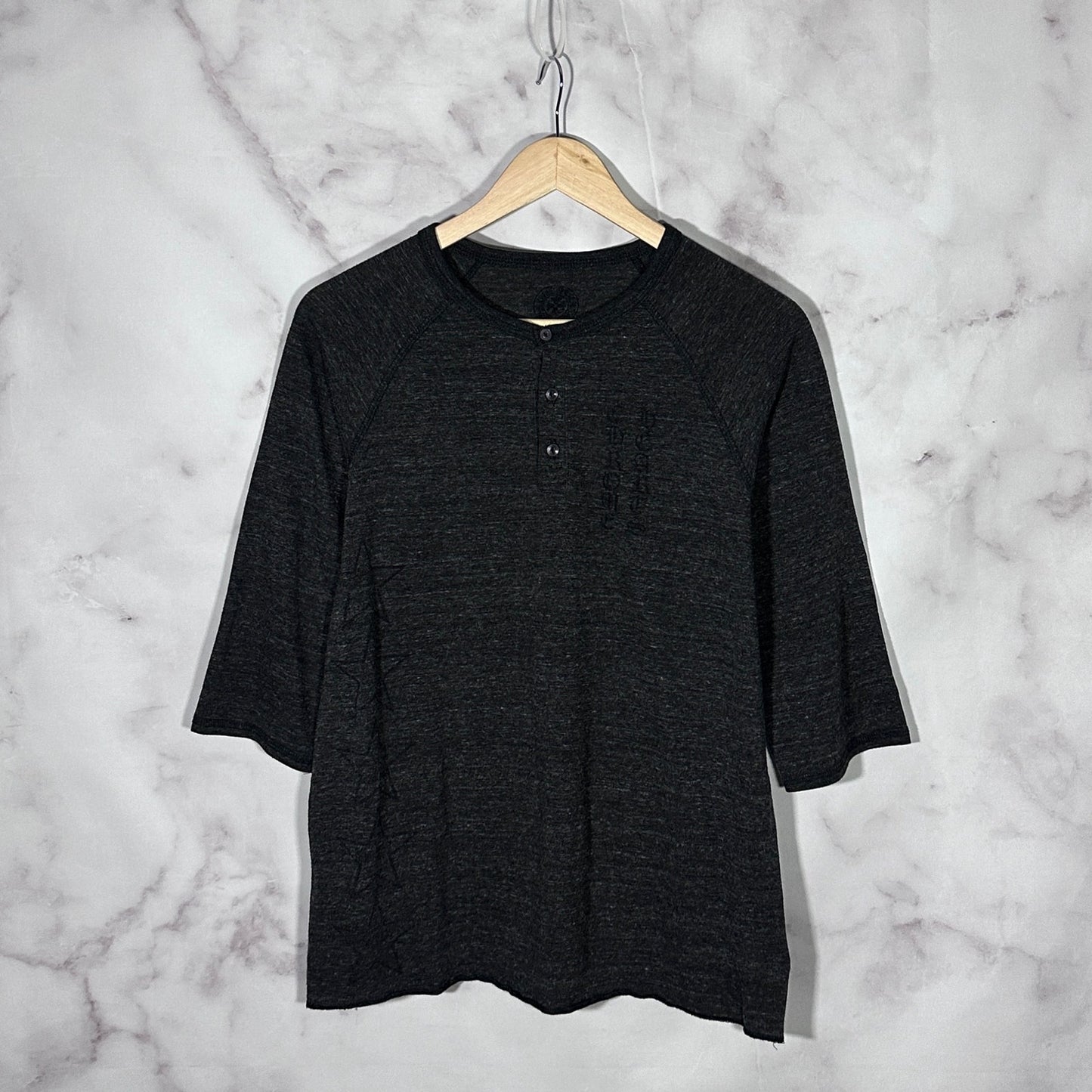 Chrome Hearts Dark Grey Logo Raglan Shirt